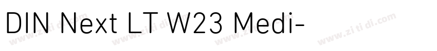 DIN Next LT W23 Medi字体转换